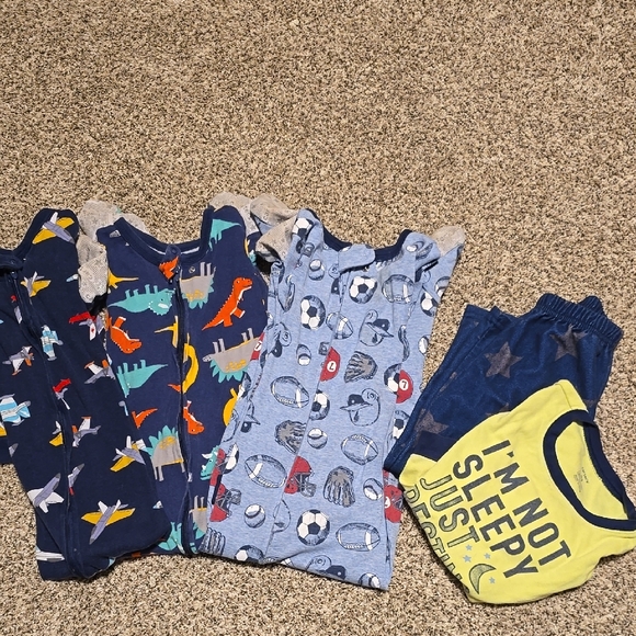Lot of 4 Carter's Boys Pajamas size 4 - Picture 1 of 5